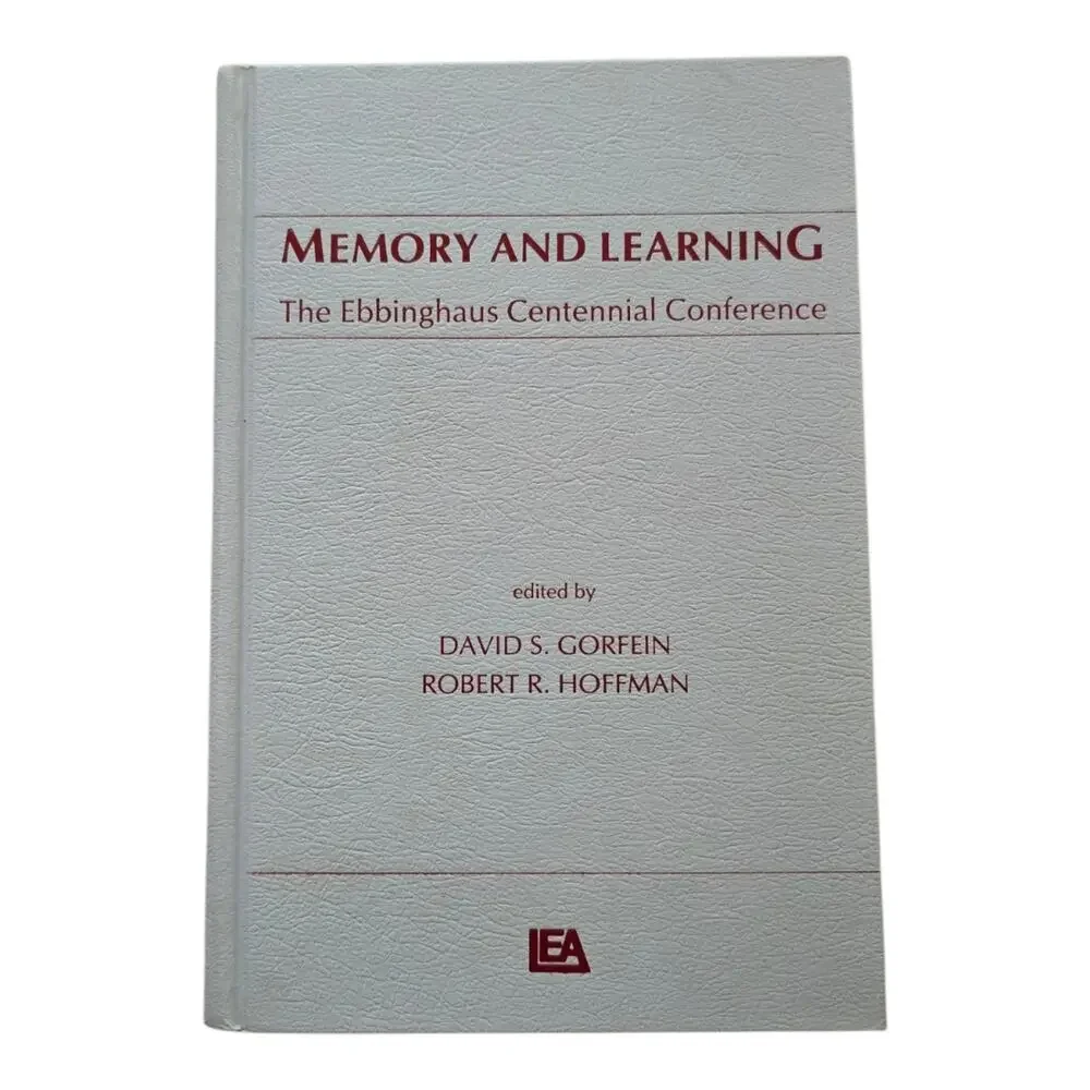 Memory Learning Ebbinghaus Centennial Conference edited by D Gorfein R Hoffman